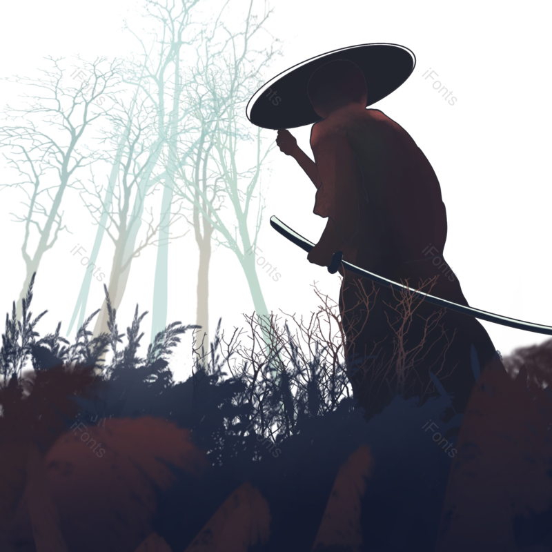 水墨图片,人物元素,水墨人物PNG,古风人物免抠素材